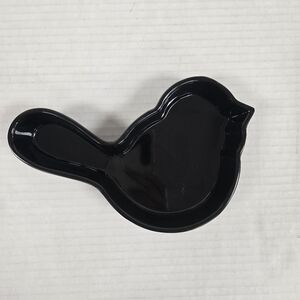 Nora Fleming Grey Bird Melamine Dish